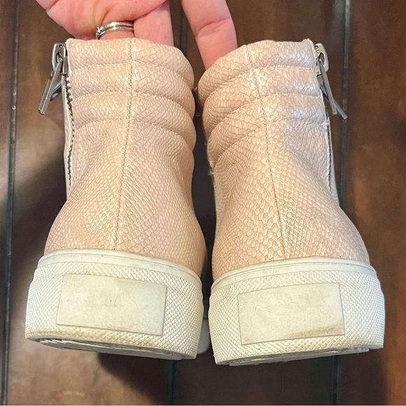 Women's Pink High-Top Sneakers - Picture 3 of 6